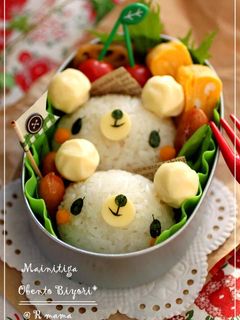 お弁当に♪簡単くまさんおにぎり-レシピのメイン写真
