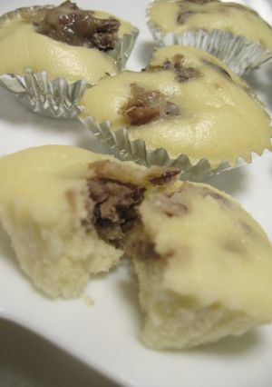 デーツ小豆餡のもちもち米粉蒸しパン-レシピのメイン写真