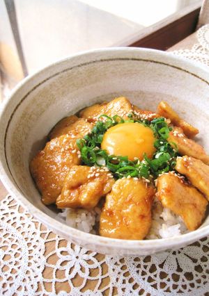 照り照り～♡柔らか胸肉とネギの甘辛丼♫-レシピのメイン写真