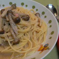 รูปของ 和風でさっぱり☆たらこパスタ