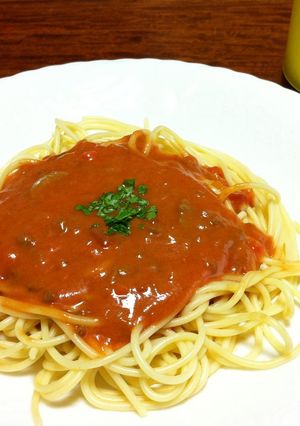 クリープでトマトクリームパスタ-レシピのメイン写真