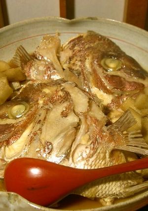 デパ地下200円のあらで作る鯛のあら炊き-レシピのメイン写真