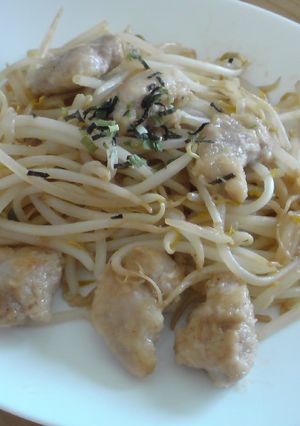もやし&鶏肉の醤油マヨ炒め♪-レシピのメイン写真