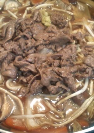 牛こまで☆パパもうなるすき焼き煮-レシピのメイン写真