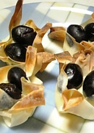 ★黒豆とｸﾘｰﾑﾁｰｽﾞのﾜﾝﾀﾝ焼★-レシピのメイン写真