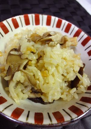 ハーフドライ茸で☆炊き込みご飯-レシピのメイン写真