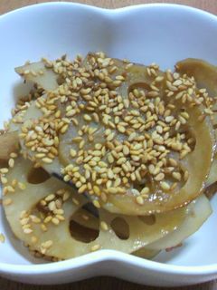 簡単!レンコンの甘辛煮-レシピのメイン写真
