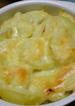 ポテトと鰯の蒲焼缶詰の重ね焼-レシピのメイン写真
