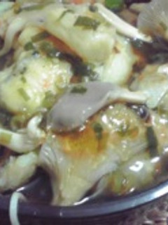 シーベジ「あんかけかき揚げきのこうどん」-レシピのメイン写真