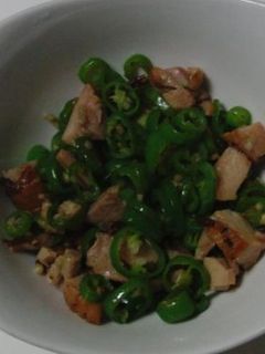 ししとうと鶏肉の炒めもの-レシピのメイン写真