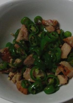 ししとうと鶏肉の炒めもの-レシピのメイン写真