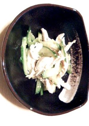 簡単過ぎ(^^;; ささみと胡瓜の和え物-レシピのメイン写真