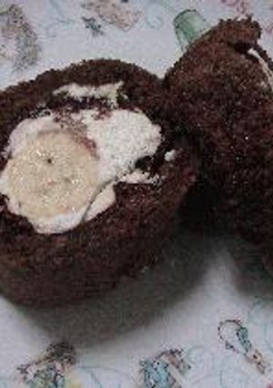 くるくるくるバナナチョコロールケーキ-レシピのメイン写真