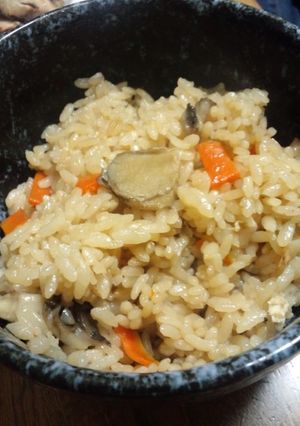 まいたけとお揚げの炊き込みご飯-レシピのメイン写真