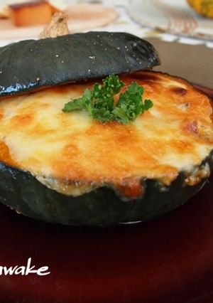ハロウィンに♪かぼちゃとチキンのグラタン-レシピのメイン写真