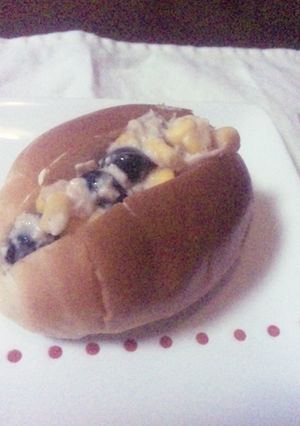 混ぜるだけ☆黒豆ツナコーンサンド☆-レシピのメイン写真