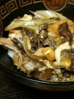 ルクエで簡単!すき焼き風牛丼!!-レシピのメイン写真