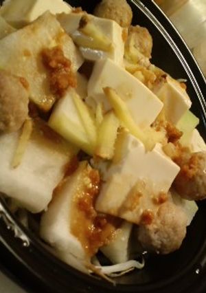 タジン鍋で☆冬瓜豆腐味噌風味-レシピのメイン写真
