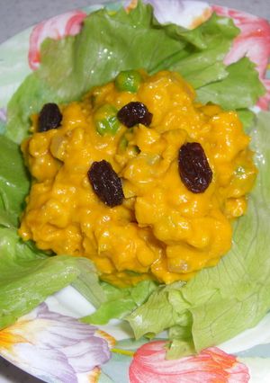 かぼちゃと鶏そぼろのサラダ-レシピのメイン写真