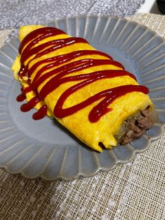 じゃがいもとひき肉のオムレツ-レシピのメイン写真