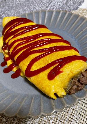 じゃがいもとひき肉のオムレツ-レシピのメイン写真