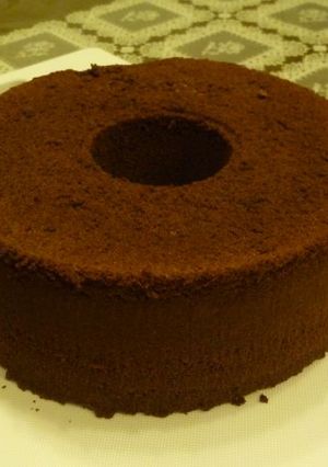 チョコアシフォンケーキ-レシピのメイン写真