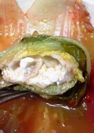 豆腐入り!ロールキャベツのトマト煮♪-レシピのメイン写真