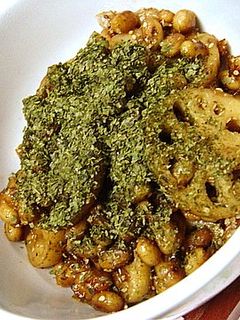 大豆蓮根甘辛で✿青海苔忘れちゃ嫌よ炒め-レシピのメイン写真