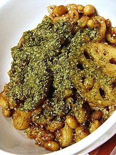大豆蓮根甘辛で✿青海苔忘れちゃ嫌よ炒め-レシピのメイン写真