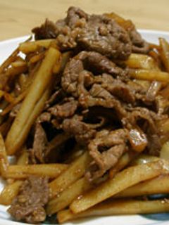 牛肉レンコン甘辛炒め お弁当のおかず-レシピのメイン写真