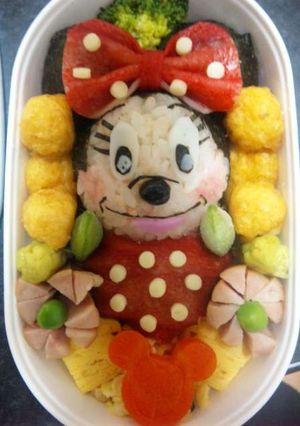 ミニーちゃん☆キャラ弁-レシピのメイン写真