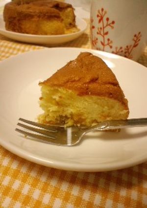 卵一個☆小さな焼きっぱなしのケーキ-レシピのメイン写真