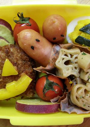 たまごかぼちゃのハロウィン弁当☆-レシピのメイン写真