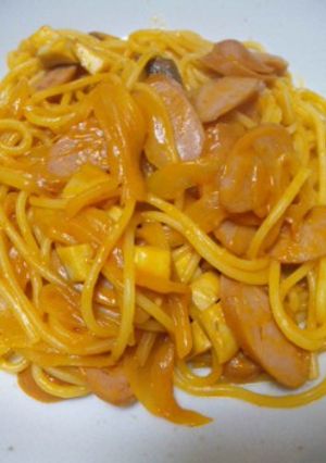 レトロな味!まろやかな豆乳ナポリタン!-レシピのメイン写真