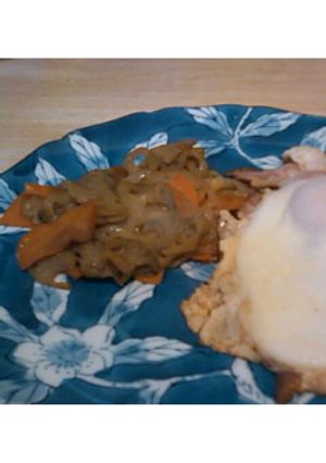 朝食にいかが♡蓮根と人参のオイスター炒め-レシピのメイン写真