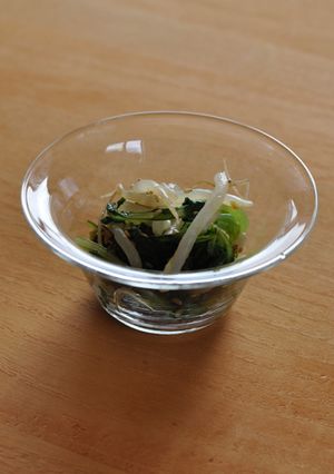 大根のまびき菜ともやしの黒酢和え-レシピのメイン写真