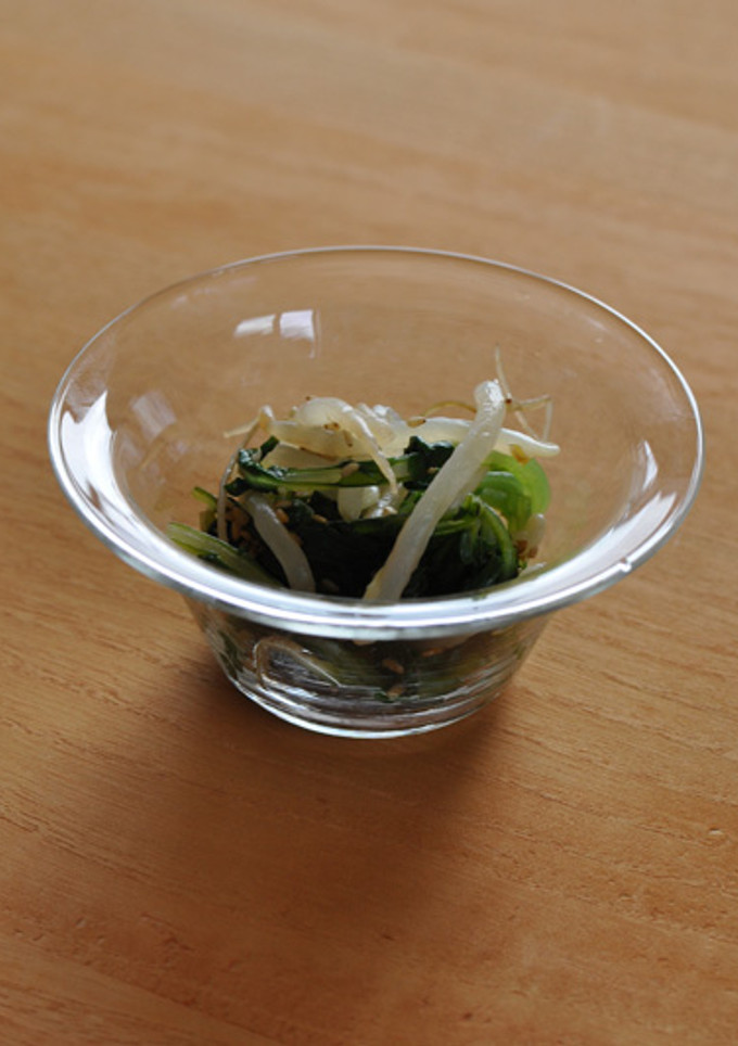大根のまびき菜ともやしの黒酢和え-レシピのメイン写真