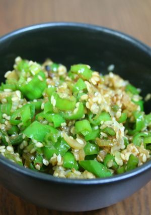 ご飯にぴったり！しし唐の塩ゴマふりかけ-レシピのメイン写真