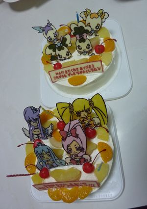 プリキュア　キャラチョコケーキ-レシピのメイン写真