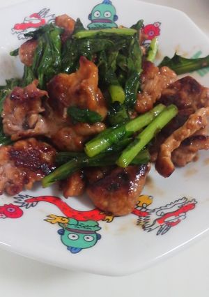 豚と青菜の簡単オイスター炒め-レシピのメイン写真