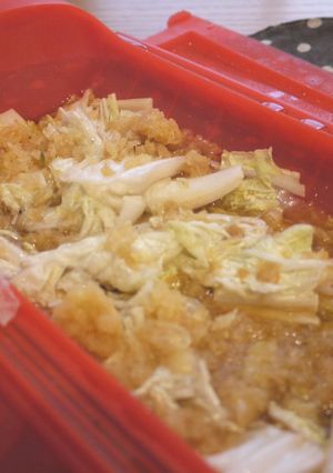 ルクエで♡白菜と天かすのさっと煮-レシピのメイン写真