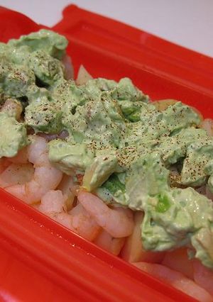 ルクエで簡単♬アボガド海老ポテトサラダ♬-レシピのメイン写真
