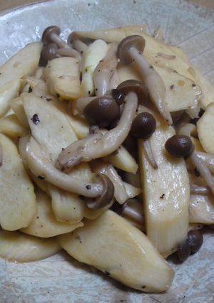 マコモタケのガーリックバター炒め-レシピのメイン写真