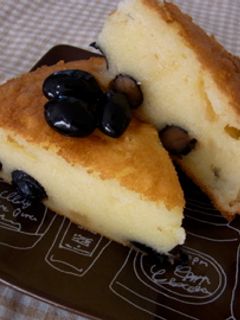 もちもち〜な和風黒豆ケーキ-レシピのメイン写真