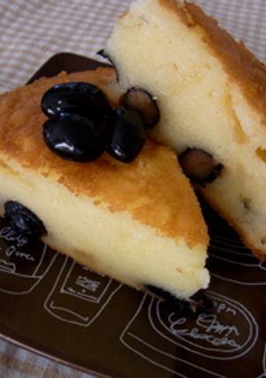 もちもち〜な和風黒豆ケーキ-レシピのメイン写真