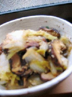 白菜と椎茸のバターソテー-レシピのメイン写真