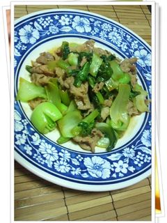 ぱぱっと簡単❤豚肉と青梗菜の甜麺醤炒め-レシピのメイン写真