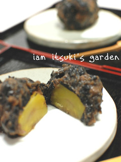 栗と黒豆の茶巾絞り♪-レシピのメイン写真