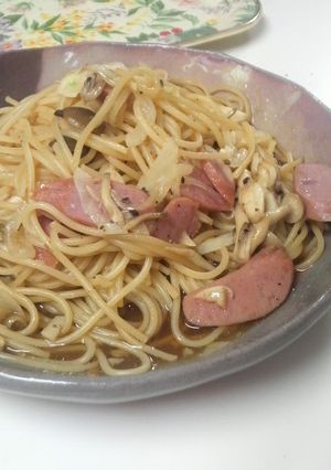 すきやきにんにくバター☆ピリ辛パスタ-レシピのメイン写真
