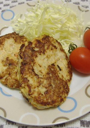 えびとしいたけのハンバーグ-レシピのメイン写真